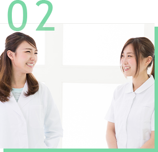 スタッフ同士仲が良く連携がスムーズ